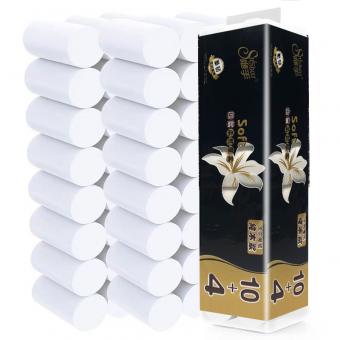 White Toilet Paper Tissue，4 Ply Tissue Paper