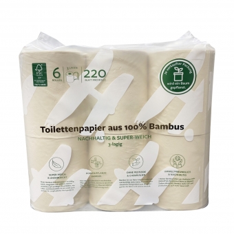 Bamboo pulp toilet paper toilet roll